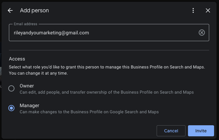 Google add person