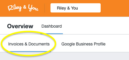 click Invoices & Documents